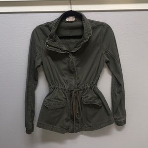 Navy Green Utility Jacket